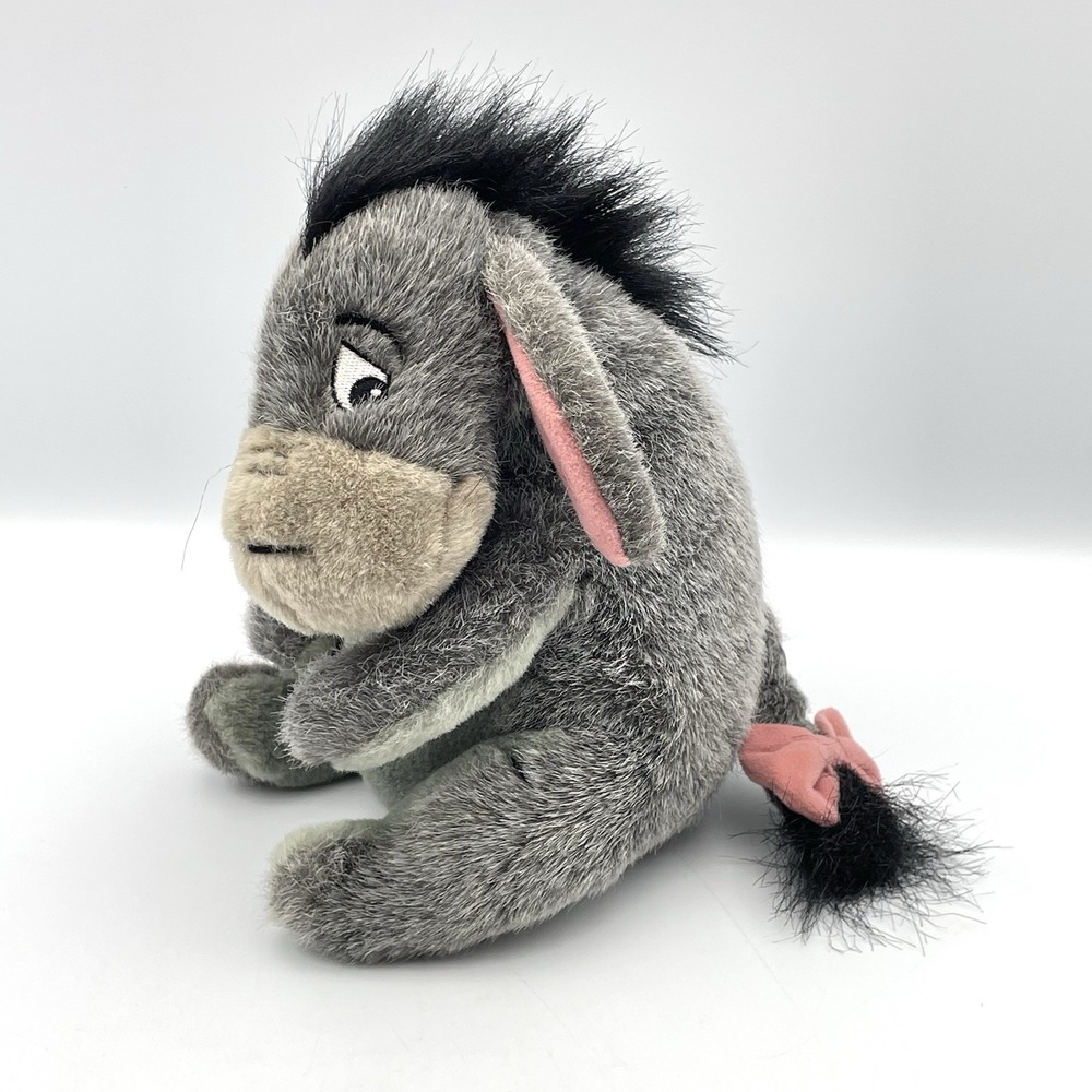 Disney Eeyore Plush Walt Disney World Parks Gray Donkey Stuffed Animal 8"